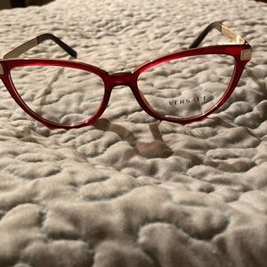 Versace red and gold